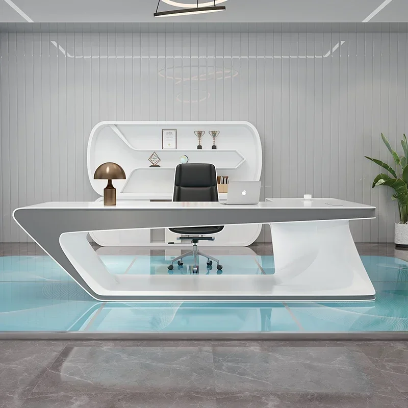 دراسة الألعاب مكتب الكمبيوتر مكتب منظم الاستقبال مكتب أبيض محطة العمل كمبيوتر محمول Escritorios De Ordenador أثاث الشمال