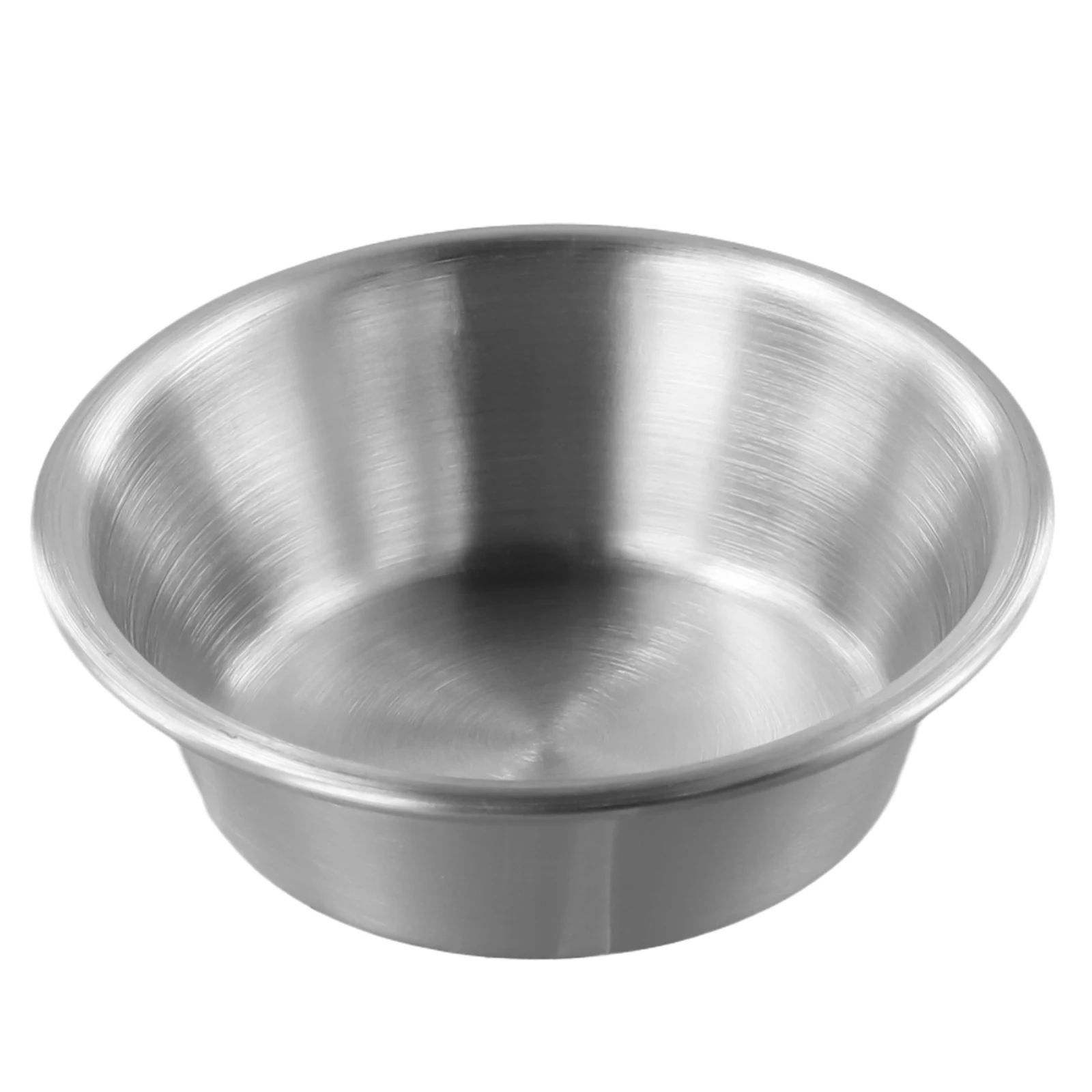 1pc Stainless Round Steel Seasoning Dish Dipping Small Bowl Sauce Cup Fruits Olives Nuts Tableware For Homes Restaurants