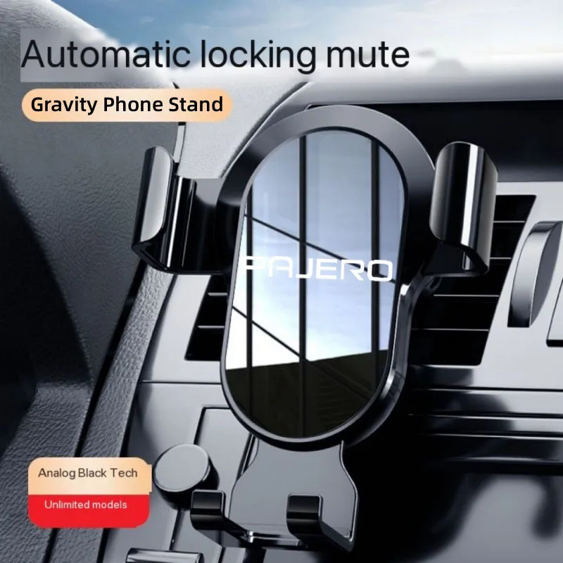 Gravity Car Phone Holder Mobile Phone Clip Holder Stand Bracket CD Slot Holder for MITSUBISHI Pajero 1 2 3 4  Auto Accessories