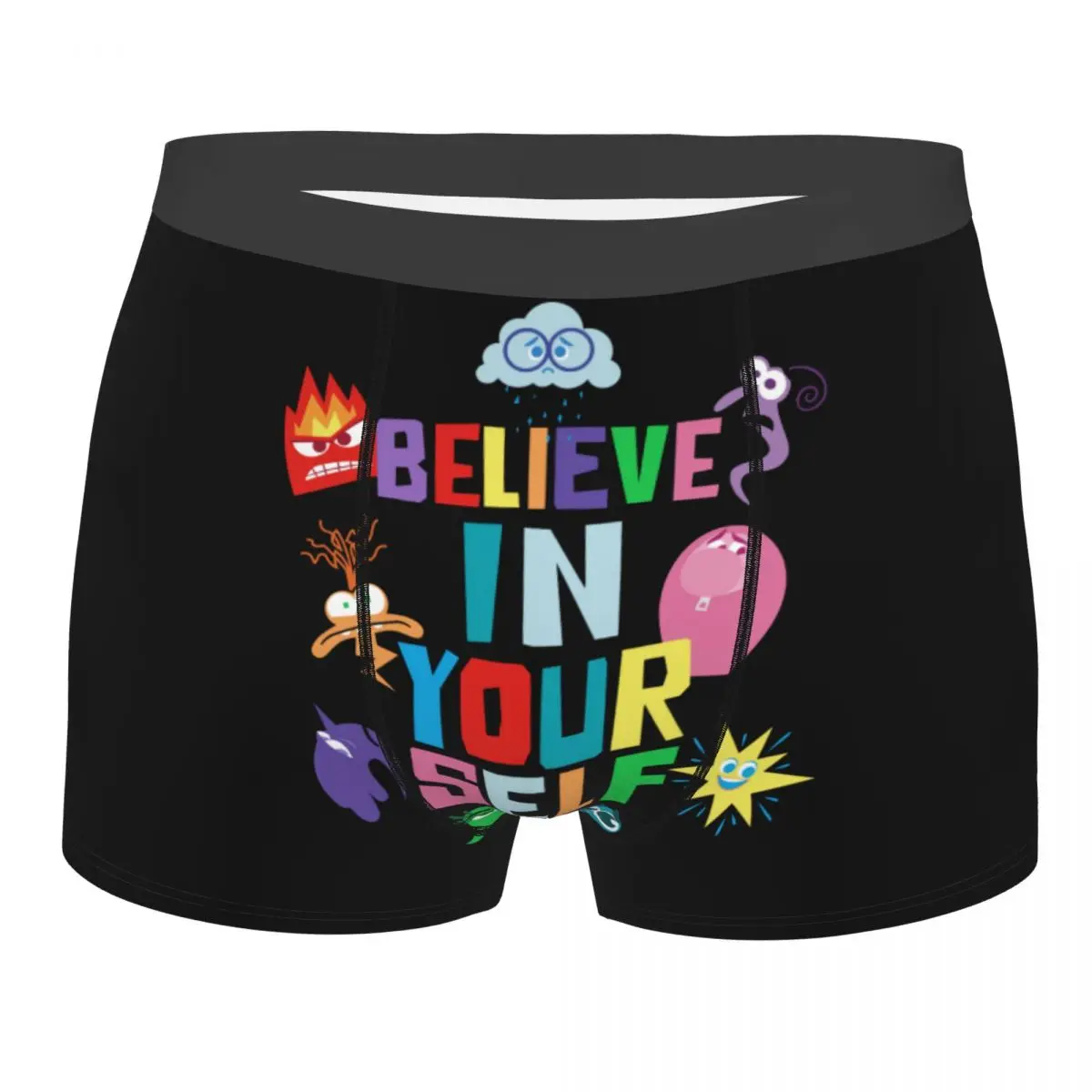 Custom Inside Out Believe In Yourself Underwear Men Printed Boxer Shorts Panties Briefs Breathable Underpants