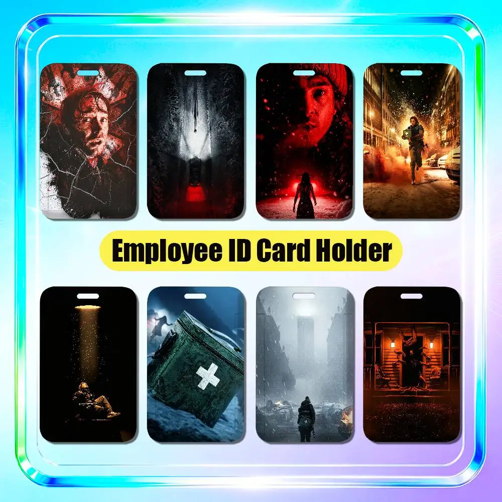 For Resident Evil 2026 Movie Film Austin Abrams Bryan Hodukavich Employee ID Card Holder Office Bank Work Credit Case