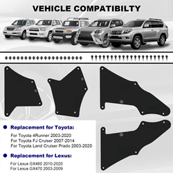 Splash Guard Fender Liner Shields Inner Mud Flaps For Toyota 4 Runner 2003-2020 FJ Cruiser 2007-2014 53735-35150, 53886-35020