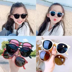 2023 New Fashion Children's Sunglasses Infant's Retro Solid Color Ultraviolet-proof Round Glasses Eyeglass For Kids Sun Glasses