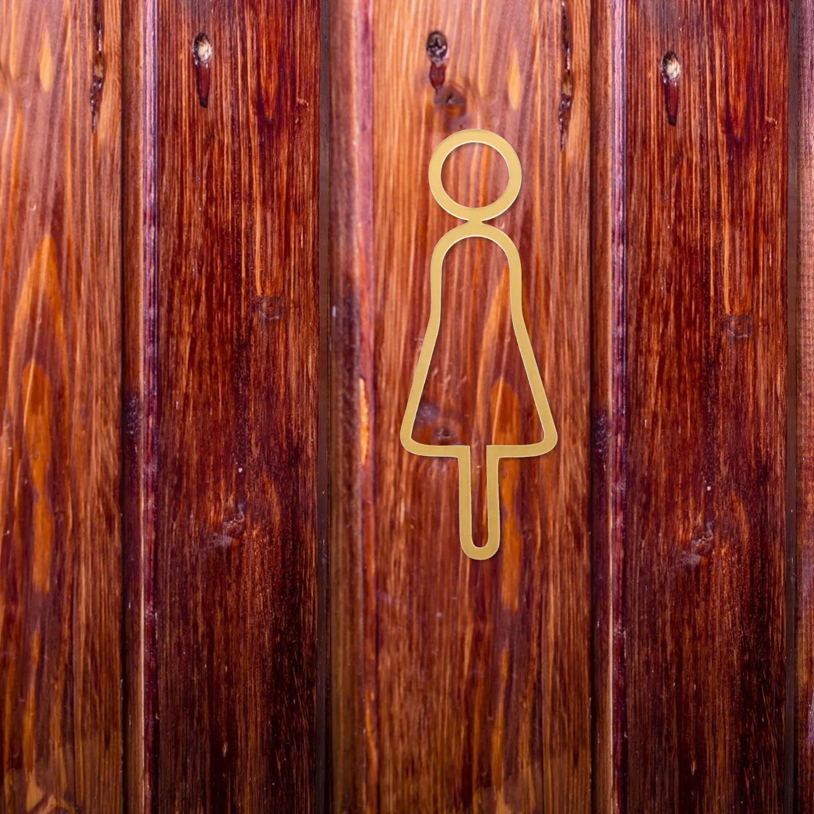 

Sturdy Acrylic Restroom Signs Men Women Bathroom Door Wall Identification Signs Decorative Signage For Commercial Home Use 2Pcs