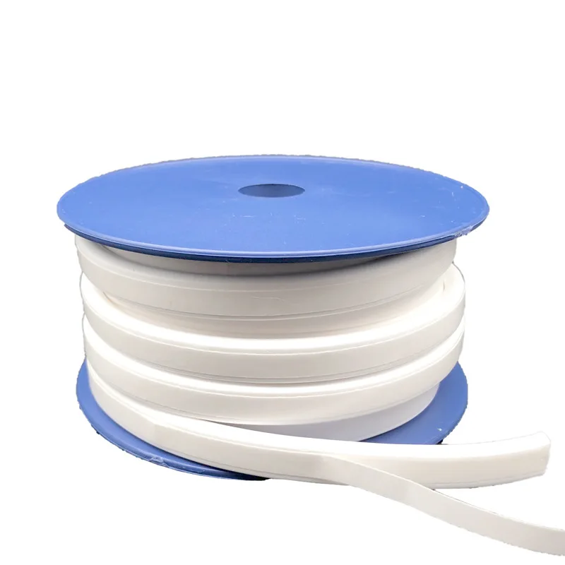 1Meter 3-40mm PTFE Sealing Strip White Elastic Band Elasticity Sponge Strip Expanded Body Band High Temperature Resistance