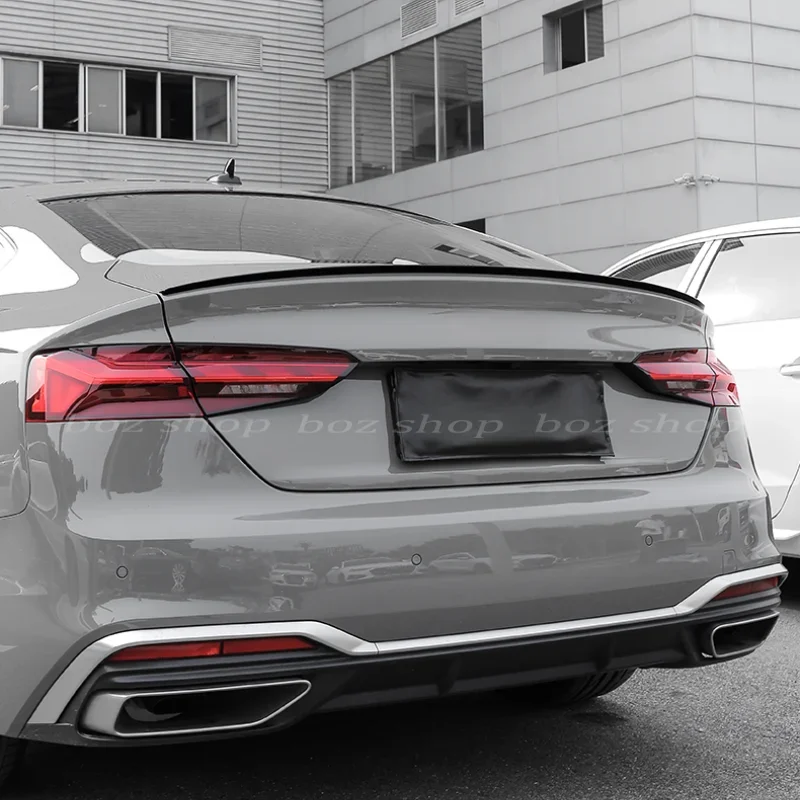 

For Audi A5 2017-2024 Tail Modification S5 Exterior Surrounding Decoration Black Light Bag Carbon Fiber Accessories Protect