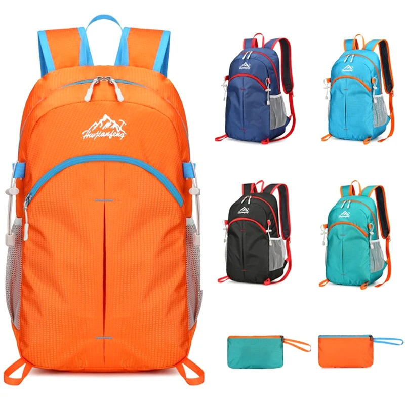 Mochila plegable para acampar, bolsa de viaje ligera para escalada, montañismo, senderismo y ciclismo, impermeable, 20l