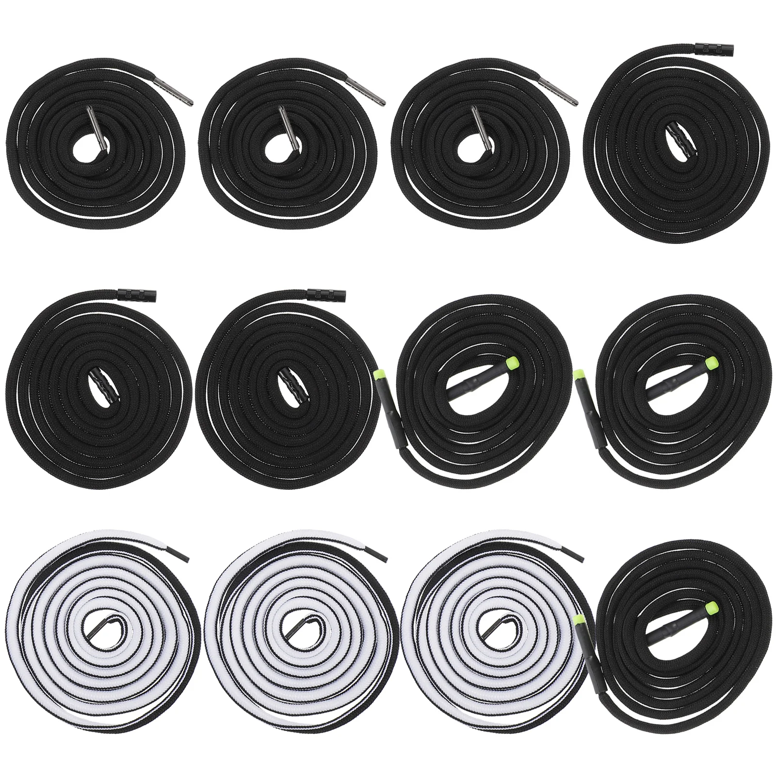 12 Pcs Hat Rope Waist Plug Stops Double Polyester Replacement Cord Linen Pants Black Hoodie Elastic