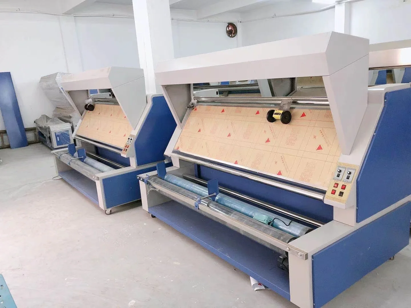 Fabric inspection machine with counter fabric Measure Rewind Machine fabric rewinder roll to roll machine