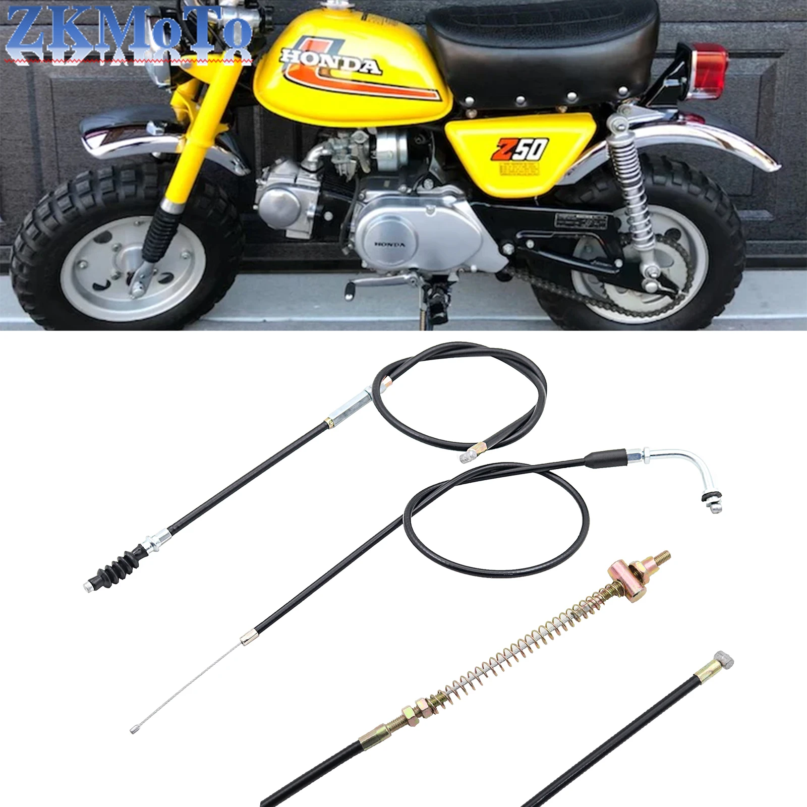 For Honda Z50 Z50A Z50J Z50R Mini Trail Monkey Bike Clutch Cable & Throttle Cable & Brake Line Motorcycle Universal Parts