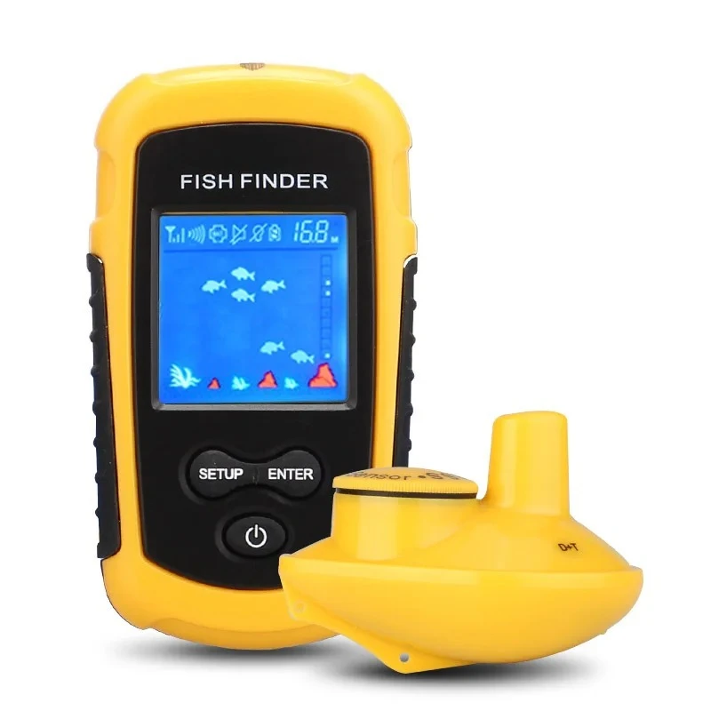 

Wireless Fish Finder,0.6m-40m Depth Sonar Sensor,Portable Handheld Fish Detector for Fishing,Wholesale Compatible with Garmin