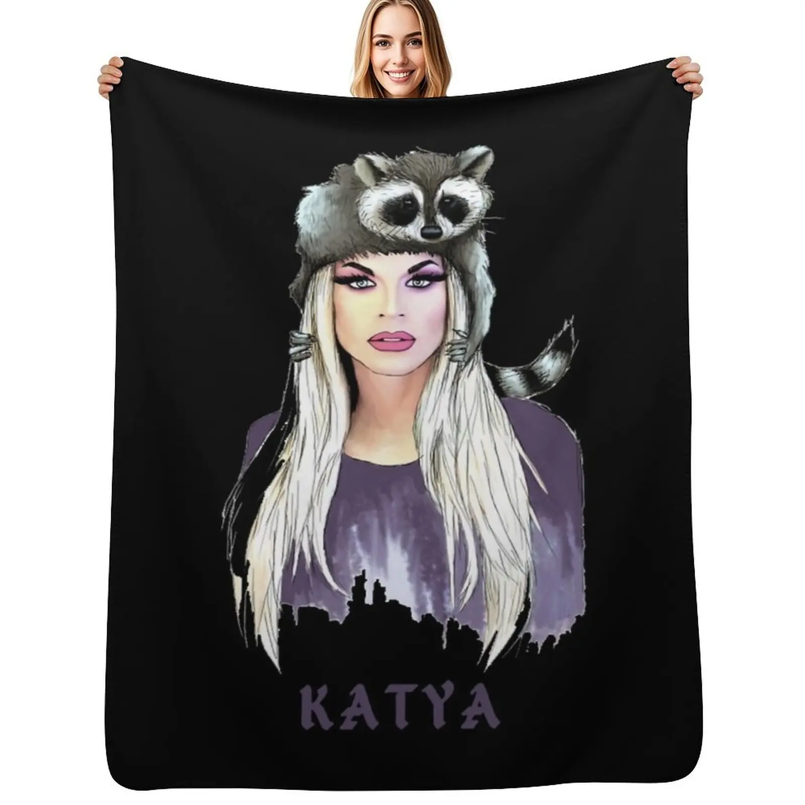 

Katya Zamolodchikova Party Throw Blanket Warm Accent Blanket for Living Room Decoration