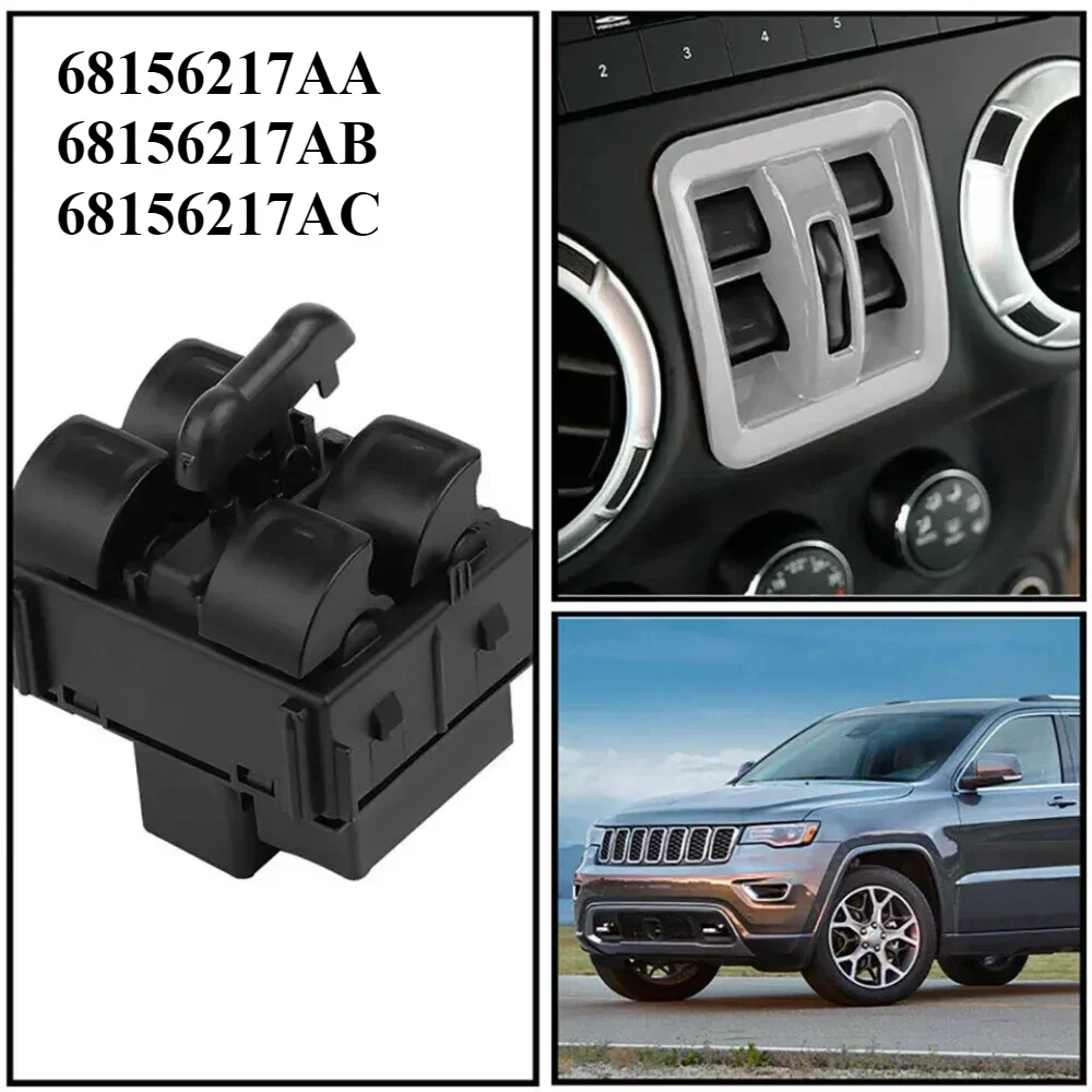 

Center Power Window Switch 68156217AA 68156217AB 68156217AC For Jeep Wrangler JK JL 4 Door 2011-18 DWS2100 1S14300 SM1814