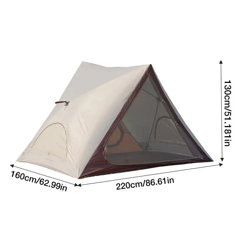 Imagem -06 - Triangular Auto Open Sun Shelter Barraca de Acampamento Impermeável Estacas Sunproof Sombra ao ar Livre Fácil Configuração