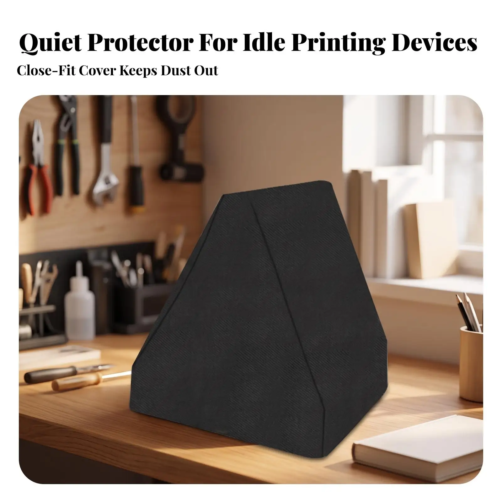 3D Printer Cover with Drawstring Oxford Cloth Waterproof Dust Guard for 3D Printer Enclosure 46x43x42cm Parts
