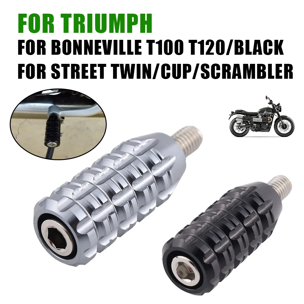 For TRIUMPH BONNEVILLE T100 T120 Black STREET TWIN CUP  Motorcycle Accessories Gear Shift Lever Pedal Enlarger Foot Peg Cover