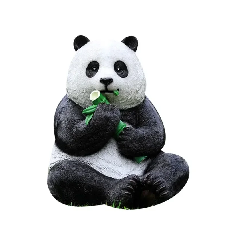 

Simulation giant panda sculpture sales office farm public garden landscape lawn decoration outdoor welcome card animal ornament