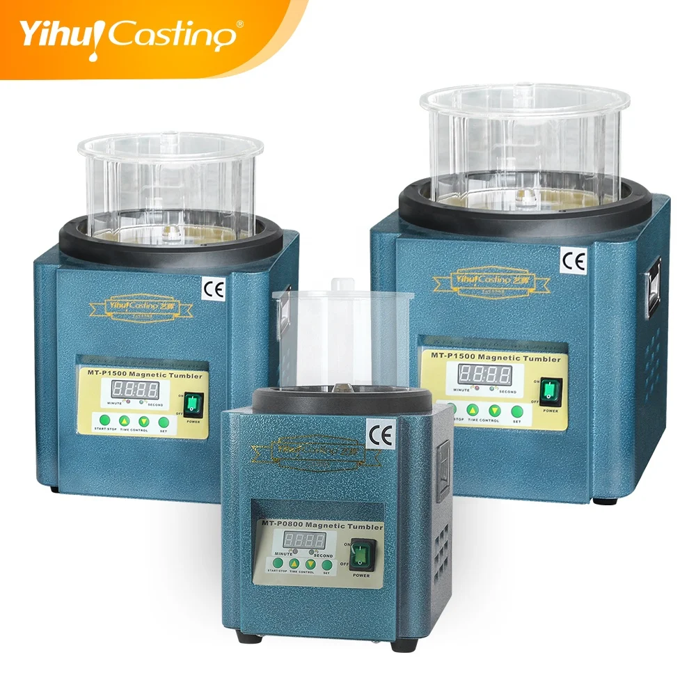 Magnetic Tumbler Gold Jewelry Polishing Machine Smooth Surface Polisher for Cnc Parts