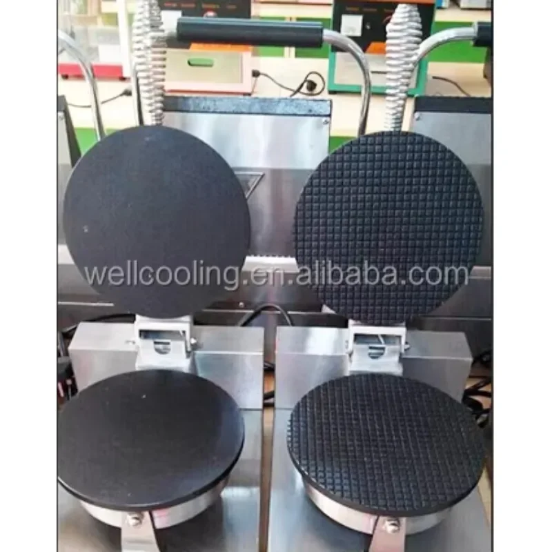 لون مخصص صغير الكهربائية البيض الإفطار الكسترد مثلجات البيتزا كريب صانع الوافل المستديرة