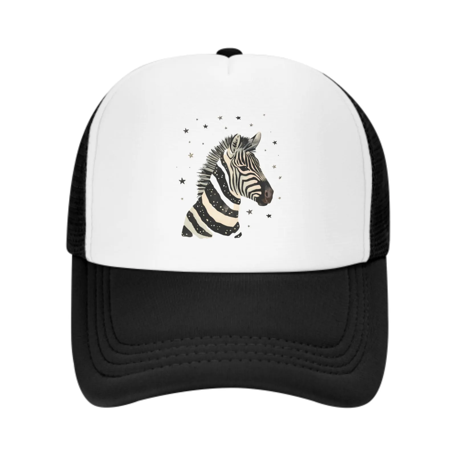 Stripes Zebra Baseball Caps Fashion Trucker Hat Unisex Mesh Caps for Women Men Outdoor Leisure Travel Neutral Sun Hat