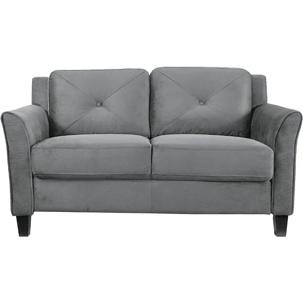 

Гаррингтоны Loveseat, 57,9 дюйма W x 31,5 дюйма D x 32,7 дюйма H, темно-серый