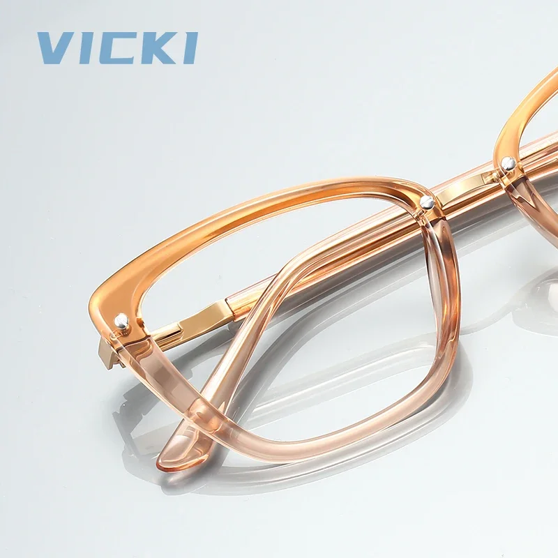 Vicki Progressieve Lens Vlinder Fashion Frame Damesbril Kan Worden Aangepast Op Sterkte Multi-Focus Bril Pfd2220