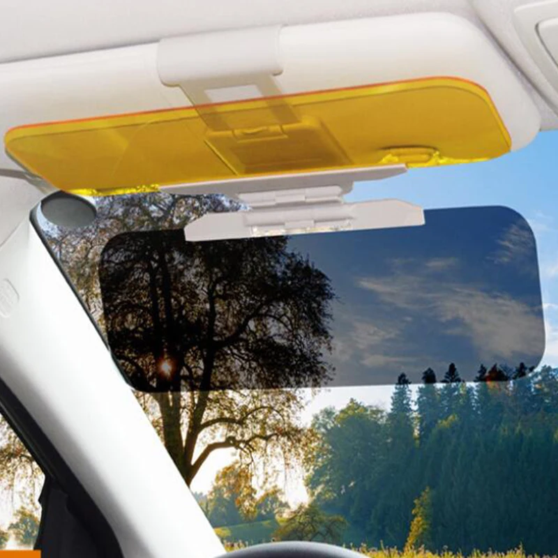 Car Sun Visor HD Anti Sunlight Dazzling Goggle Day Night Vision Driving Mirror UV Fold Flip Down Clear View Interior Mirrors