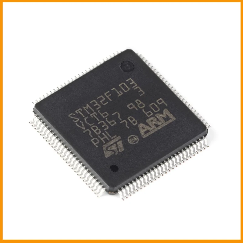 5Pcs/Lot  New Original  STM32F103VCT6 STM32F103 STM32F1 Microcontroller IC 32-Bit Single-Core 72MHz 256KB (256K x 8) LQFP-100