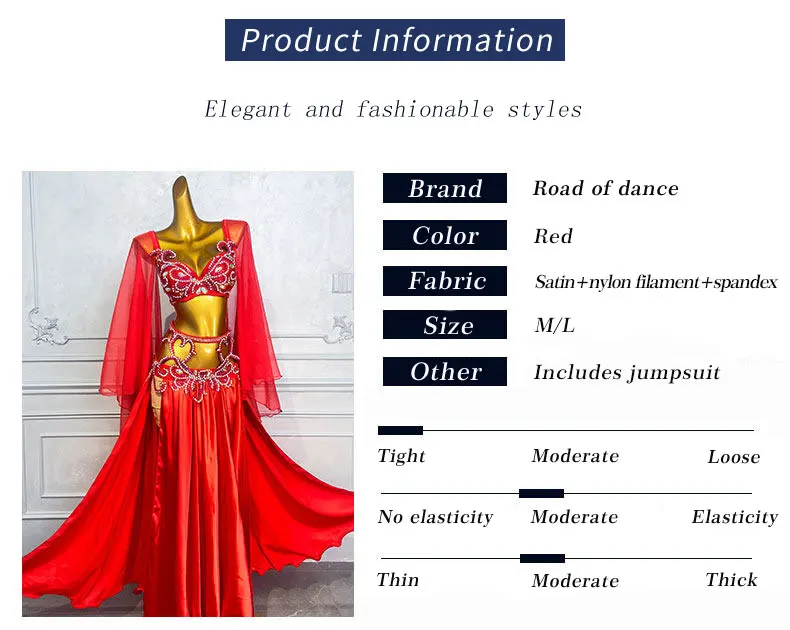Bauchtanz-Unterrichtskleidung Bühnenkostüm Übungskleidung Orientalisches Damenkleid 2026 Karneval Mädchen Abendtanzkleidung Bauchtanz – Detail 3