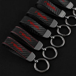 NEW Motorcycle Carbon Fiber Leather Keychain Horseshoe Buckle Jewelry for Rebel CMX 300 500 CMX300 CMX500 Motorcycle Accessories