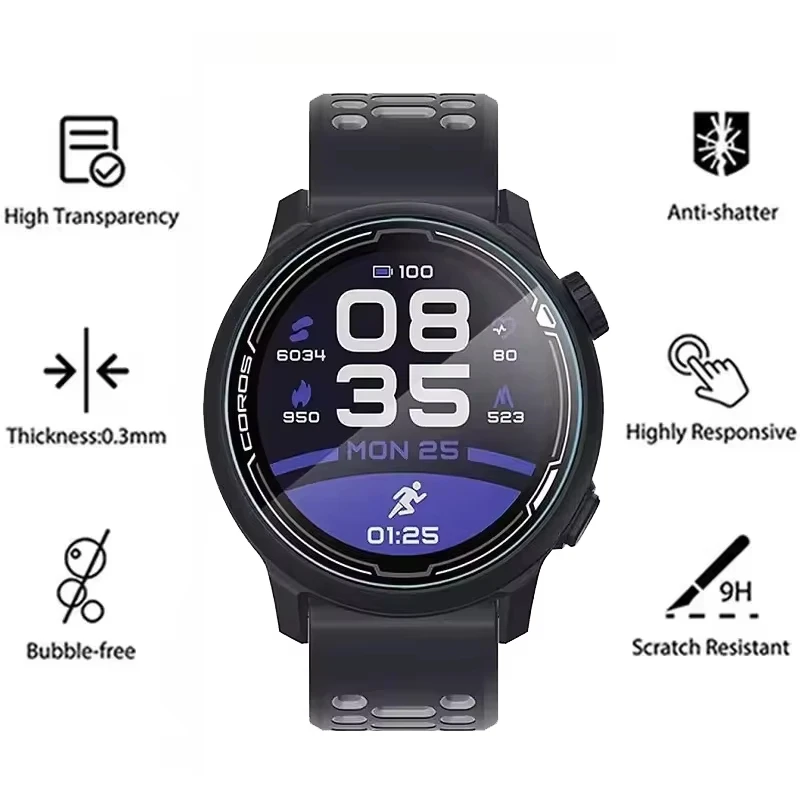 Coros PACE 3 풀 커버 보호 하이드로겔 필름, HD 투명 소프트 필름, 스마트워치 스크린 보호대 액세서리
