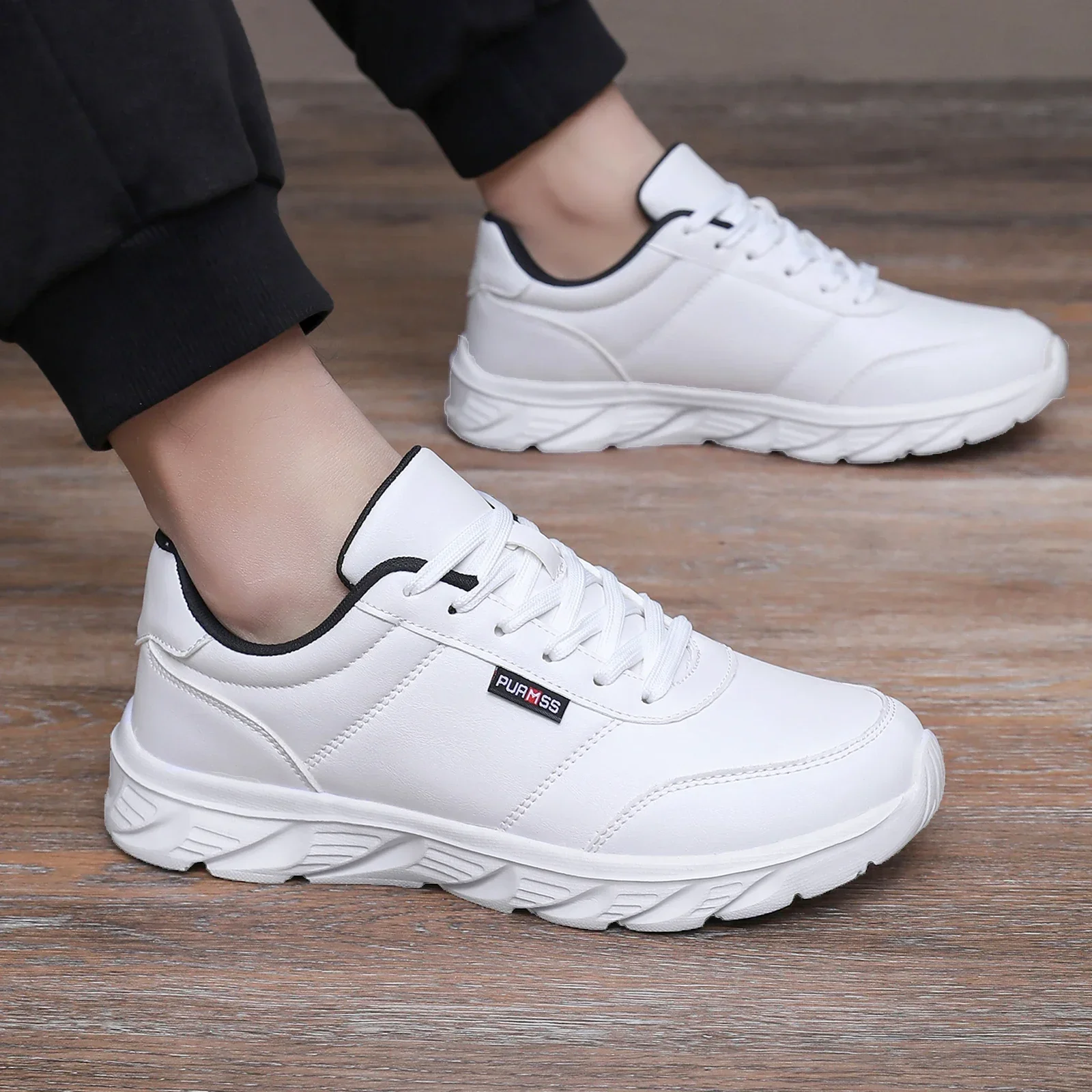 2025 männer Schuhe Frühling Herbst Wasserdichte Wanderschuhe Turnschuhe Freizeit Männlichen Leder Sport Schuhe Non-Slip Schuhe – Detail 3