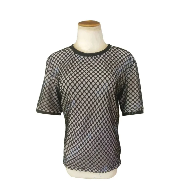 Customized Anime HarunoSakura Uzumaki Hinata Cosplay Costumes Hyuga Hinata Ninja Tops Mesh Short T-shirt Fishing mesh Underwear