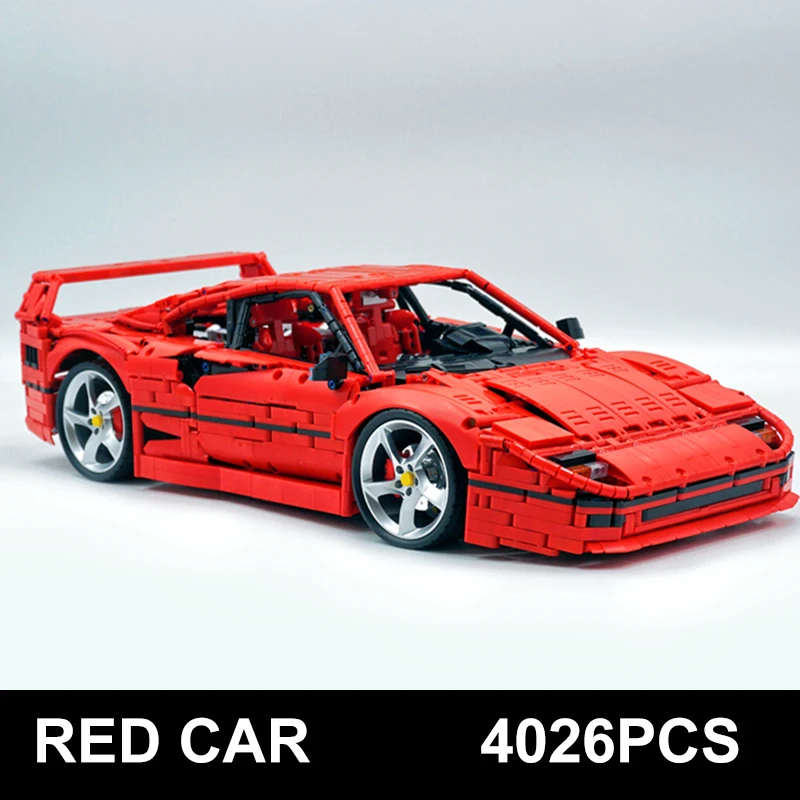 自動車 Ferrari Model Cars Set JD017 Technical Super Sprots Car F40 Compatible MOC-140629 Model