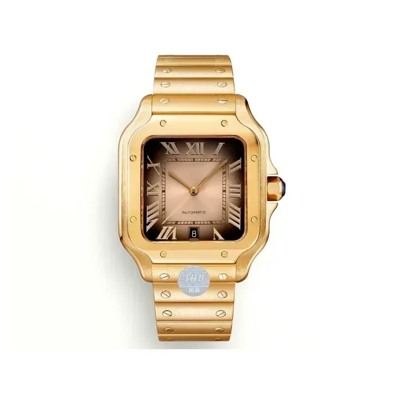 ساعة VIP2025KDY 42 ملم من سلسلة Santos للرجال فاخرة ونبيلة وعصرية ورائعة