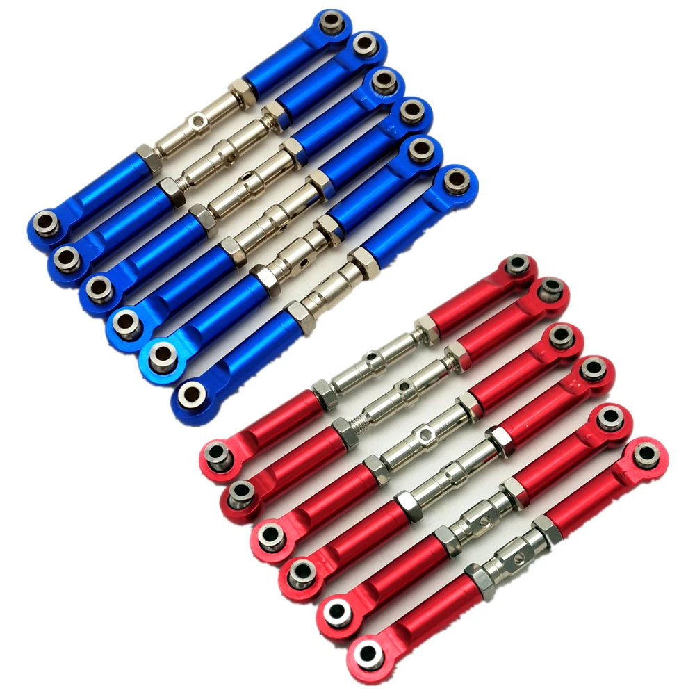 Stainless Steel Adjustable Steering Links 88mm Camber Links 80mm Rear Camber Links 71mm for Traxxas 1/8 Jato 4x4 9027 9029 9028