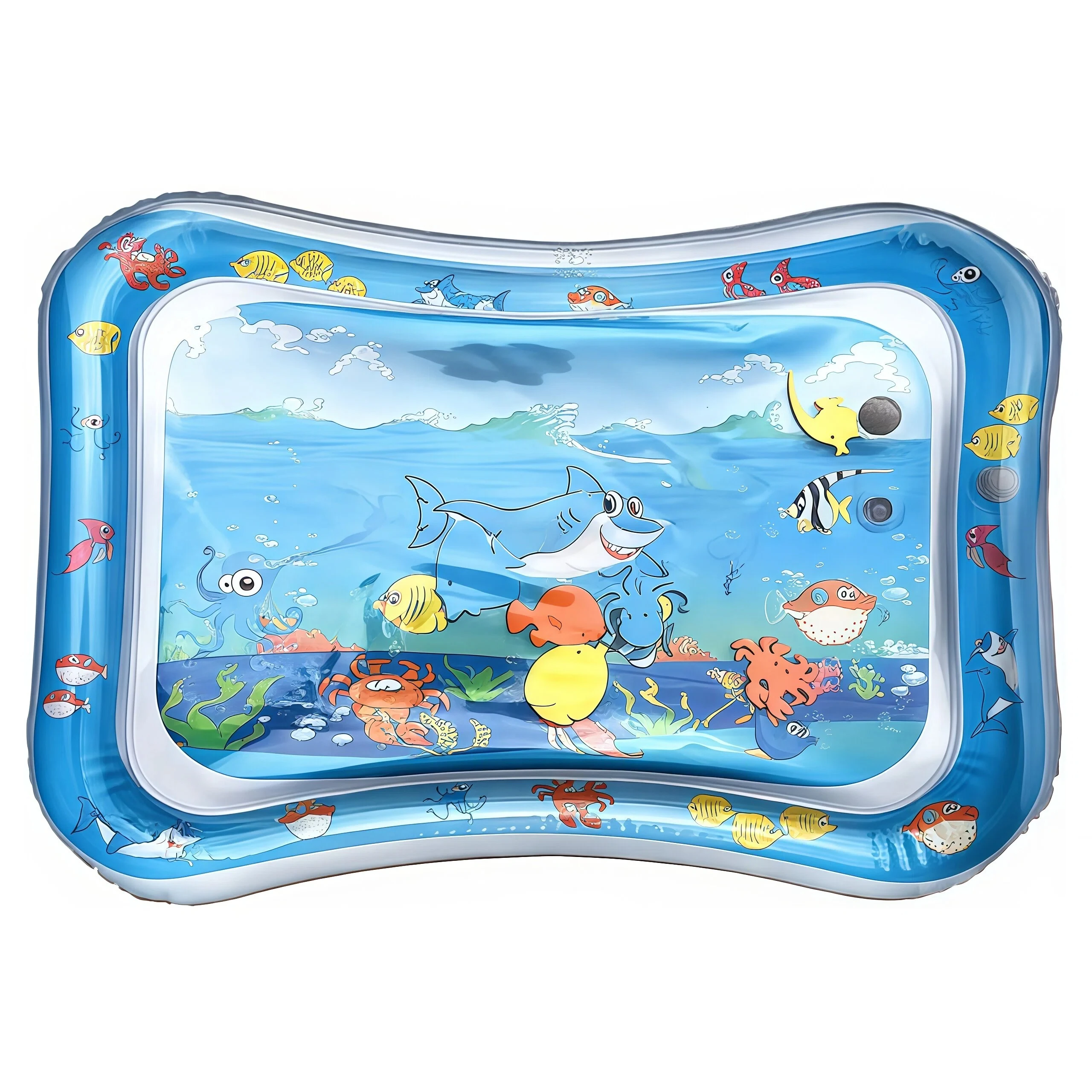 Inflatable Water Pad, Baby Pat Pad, Baby Play Water Pad, Children's Game Pad, Portable, Foldable, Cool Water-Filled Pad