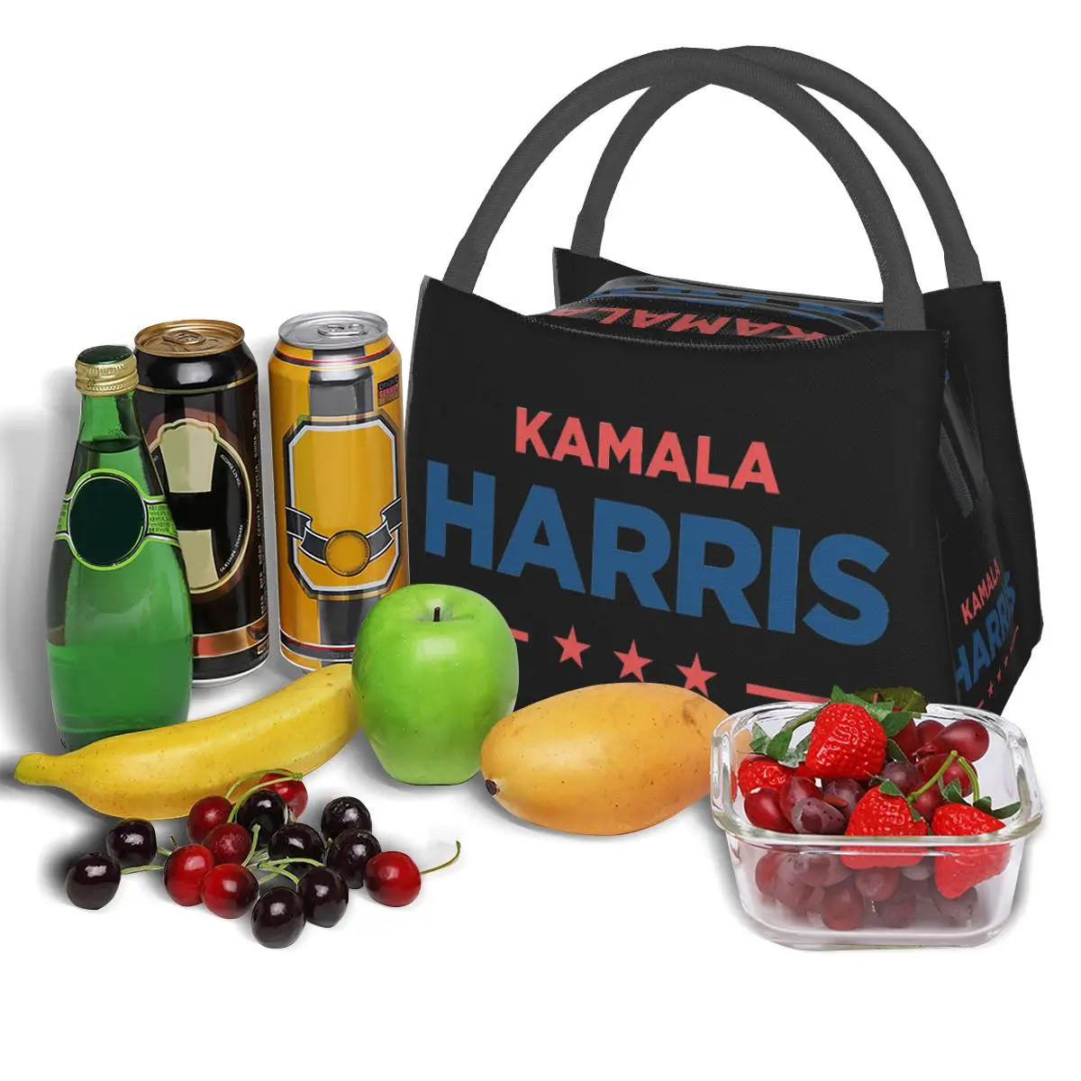 Kamala Harris-Lancheira Isolada, Saco Térmico, Quente, Piquenique, Acampar, Trabalhar, Viajar, 2022