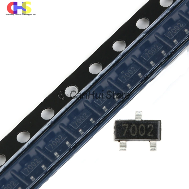 100pcs 2N7002 SOT-23 MMBT7002 7002 SMD MOS FET New Original