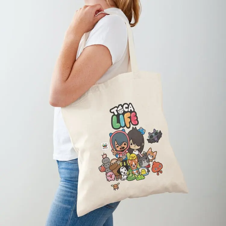 Colorful Toca Boca world Tote Bag tote bag canvas tote bag university canvas bags large size bags