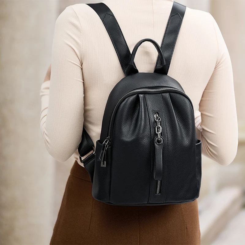 Limited 2025 New Full Skin 100% Genuine Leather Backpack Women Luxury  Brand Fashion Roomy Travel Backpack Handmade Bag#sc1911