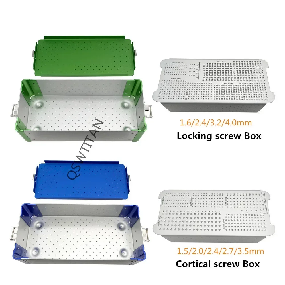 Orthopedic Screw Box Animal Orthopaedic Tray with Screw Rack Veterinary Pet Instrument  Sterilization Tray