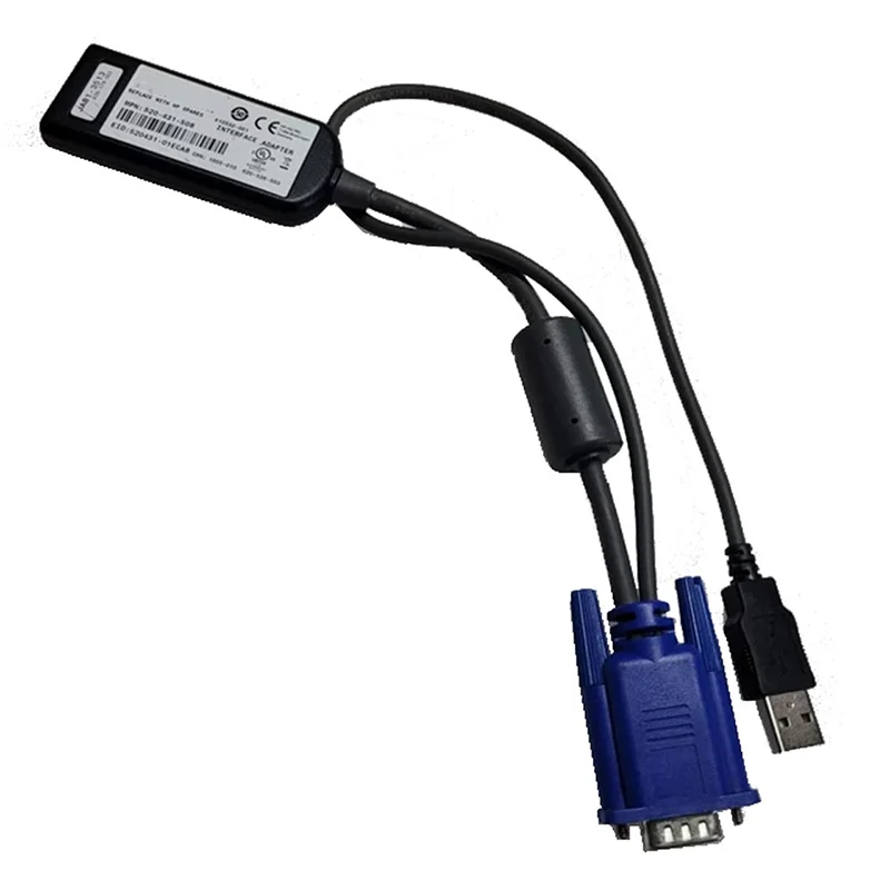 

USB-кабель-адаптер интерфейса для HP KVM AF603A 410532-001 520-431-508 USB-кабель VGA, новый
