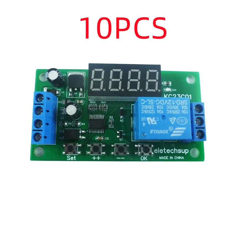 

KC23C01 DC 5V/12V/24V 1ch Counter Cycle Delay ON/OFF relay module