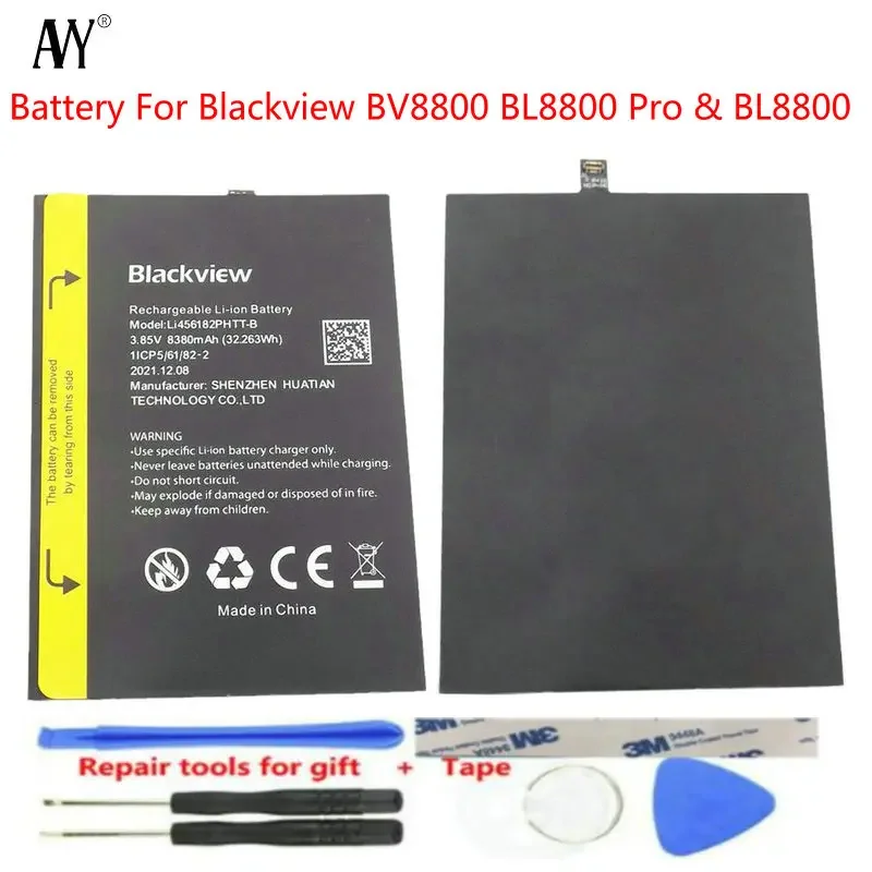 

Battery For Blackview BV8800 BL8800 Pro Original Batteria 8380mAh Batteries Repair Tools Tracking Number