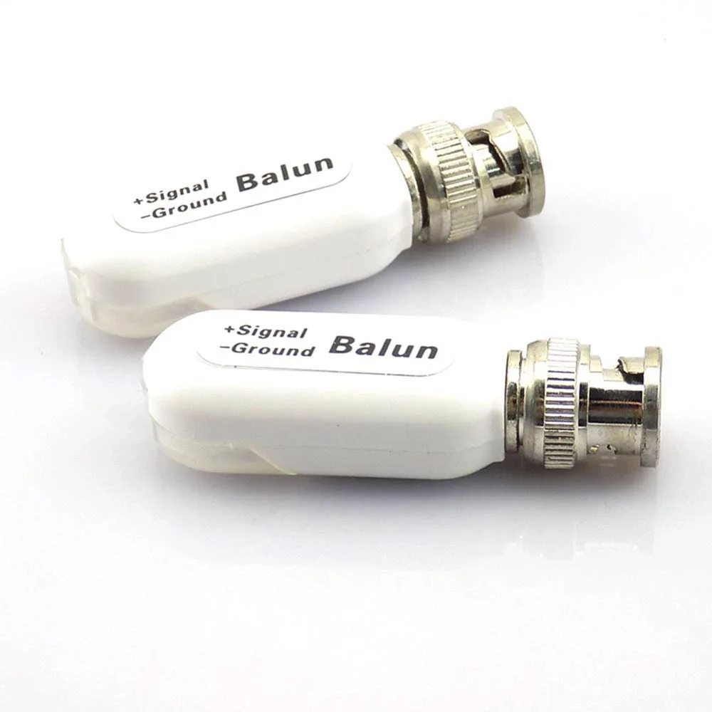 1 زوج الملتوية CCTV BNC فيديو Balun كابل الطاقة جهاز إرسال واستقبال الفيديو السلبي Cat5 مكافحة الرعد UTP Balun ل موصل الكاميرا G3