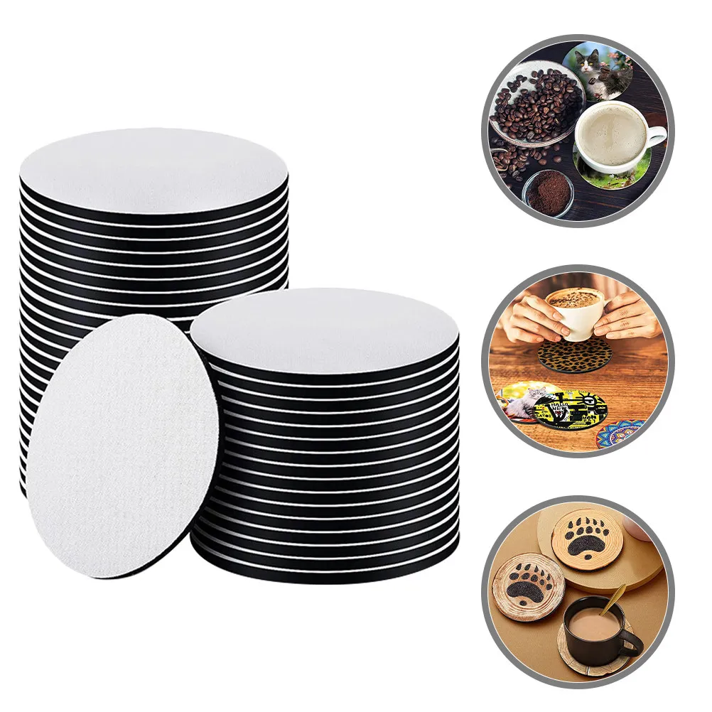 50pcs-thermal-sublimation-blank-round-coasters-neoprene-material-diy-heat-press-cup-holder-coasters-for-car-home-office-crafts