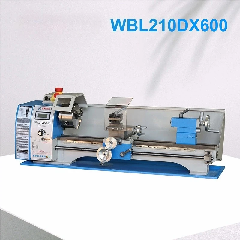 

Токарный станок по металлу WEISS WBL210D, 600 мм, с регулируемой скоростью, отверстие шпинделя 38 мм, двигатель BLDC 1100 Вт, для высокоточной металлообработки