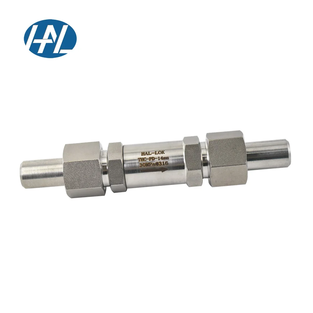 High Temperature and High Pressure Laboratory Gas Filter 316 Stainless Steel Inline Valves