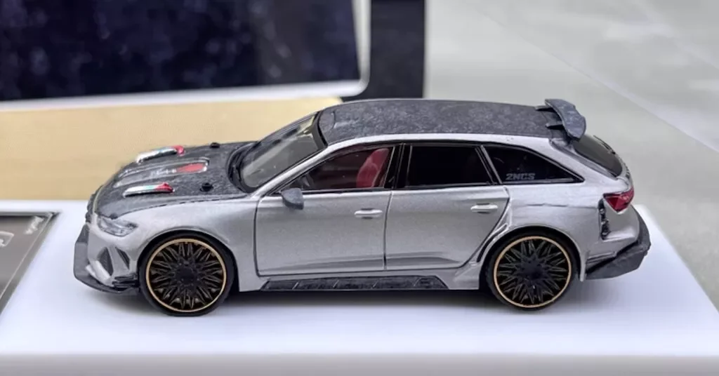 Top 1:64 rs6 2ncs Wagen Rennsport Modell Druckguss Metall Auto Sammlung Limited Edition Hobby Spielzeug